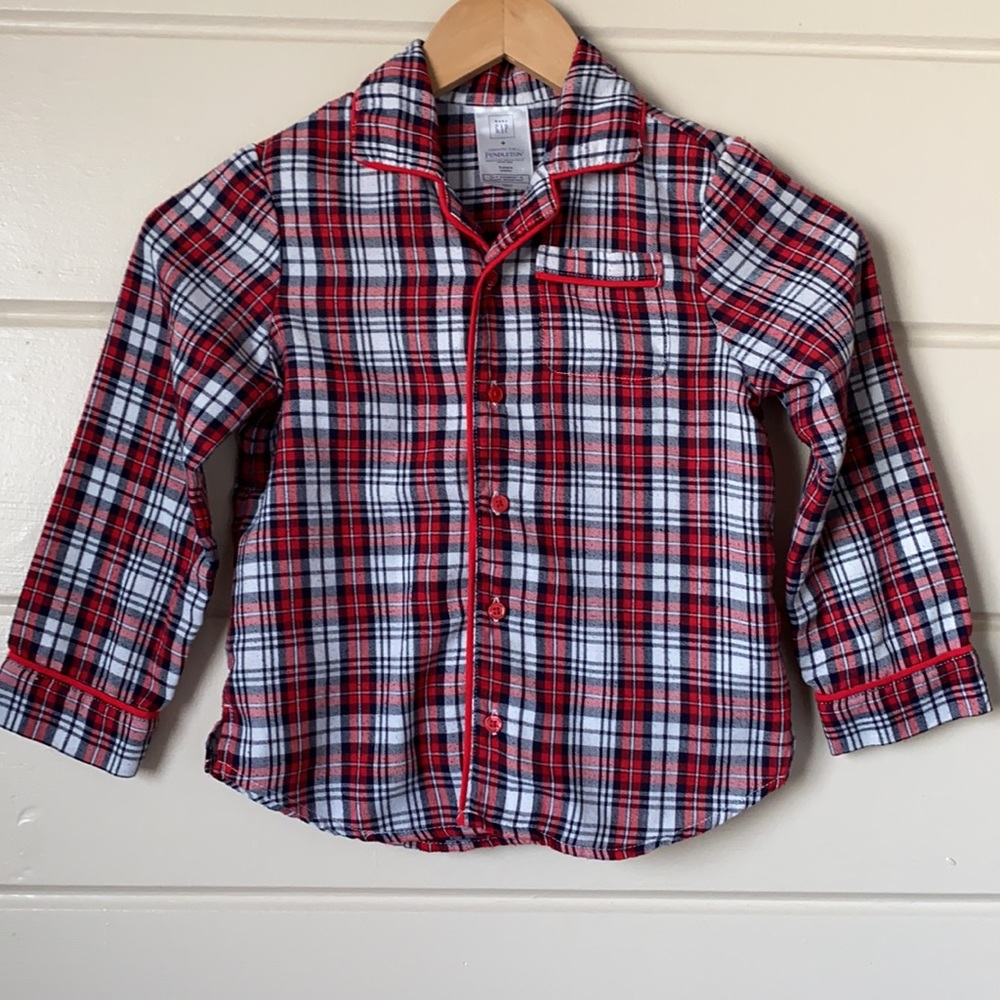 Gap Pendleton Pajama Set Size 5 (Toddler)